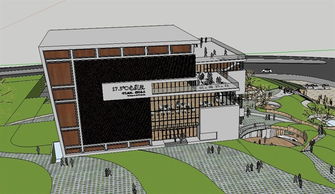 精品现代商业建筑SU模型及高清效果图全解析